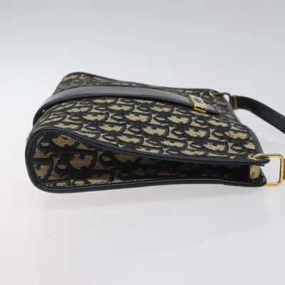 Pre-owned Dior Trotteur Navy Canvas Shoulder Bag ()