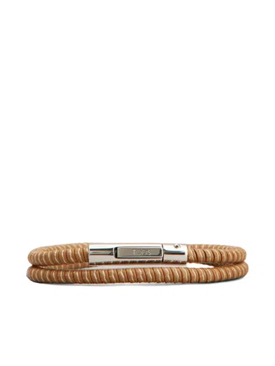 Tod's Leather Bracelet In Brown