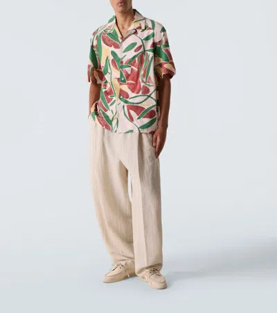 Jacquemus La Chemise Fonccio Cotton Shirt In Neutral