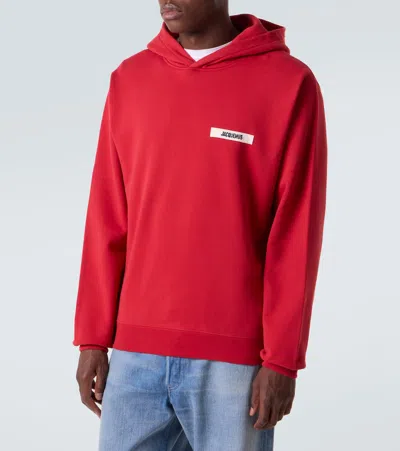 Jacquemus Le Sweatshirt Gros Grain In Red
