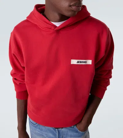 Jacquemus Le Sweatshirt Gros Grain In Red