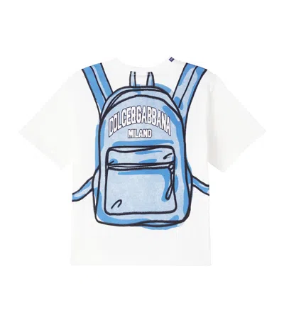 Dolce & Gabbana Backpack-graphic T-shirt In White