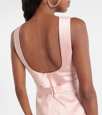 The New Arrivals Ilkyaz Ozel Delphine Bow-detailed Mini Dress In Pink