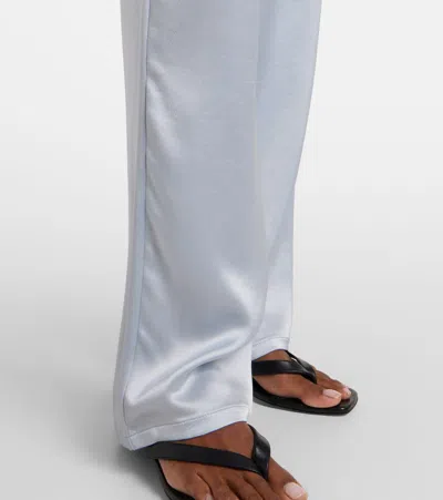 Leset Barb Painter Satin Pants In Black