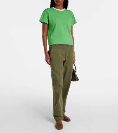 Leset Margo Cotton Jersey T-shirt In Gray