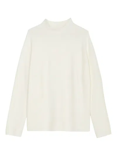 Marc O'polo Pullover Mit Stehkragen In White