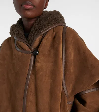 Isabel Marant Amiel Shearling Jacket In Brown