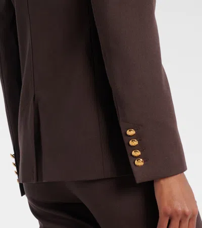 Nili Lotan Nelson Virgin Wool Blazer In Brown