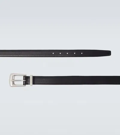 Saint Laurent Adjustable Folk Buckle Belt With Metal Finish In Gold