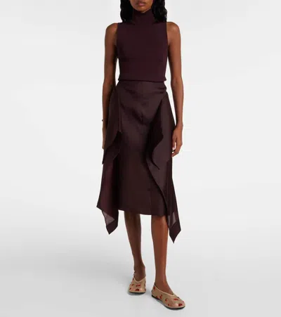 Khaite Marcy Raspberry-embroidery Ballet Flats In Neutral