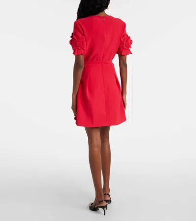 Leo Lin Aurelie Applique Mini Dress In Red