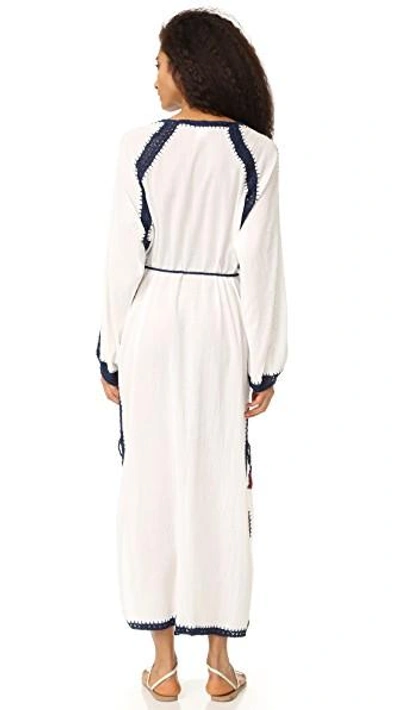 Shop Anna Kosturova Sailor Nomad Boho Maxi Dress In White