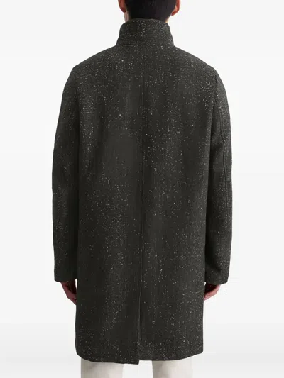 Marc O'polo Textured-button Coat In Black