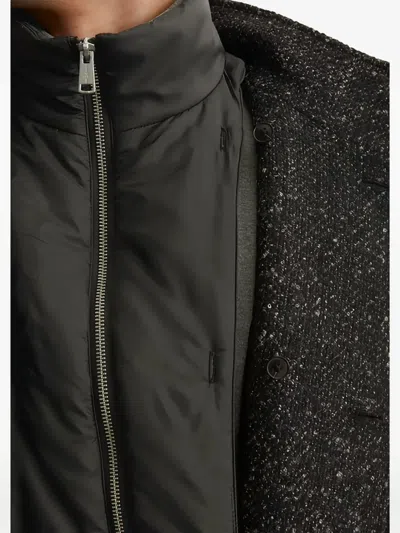 Marc O'polo Textured-button Coat In Black