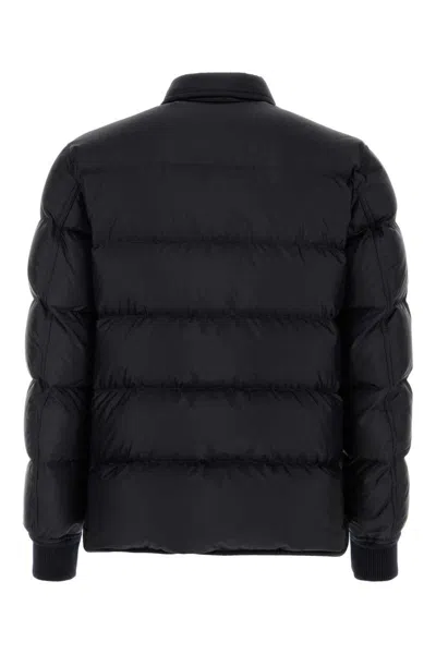 Tom Ford "techno Satin" Padded Jacket In Black