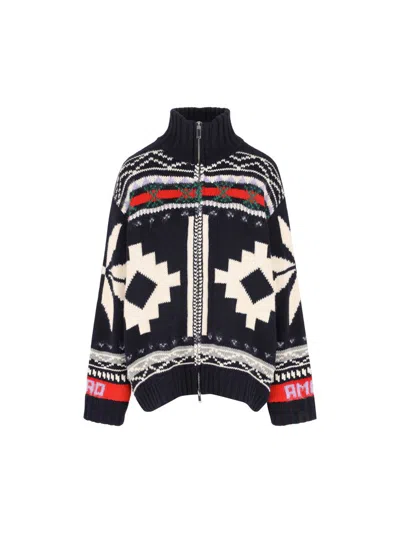 Giada Benincasa Ciao Amore X Franz Kraler Knitted Cardigan In Blue