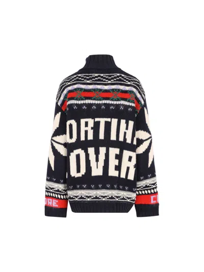 Giada Benincasa Ciao Amore X Franz Kraler Knitted Cardigan In Blue