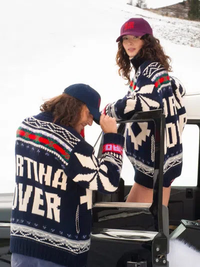 Giada Benincasa Ciao Amore X Franz Kraler Knitted Cardigan In Blue