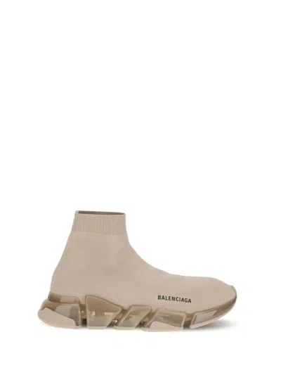 Balenciaga Men Speed Sneakers In Sand