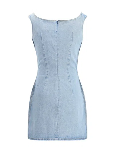 Magda Butrym Women Denim Mini Dress In Blue