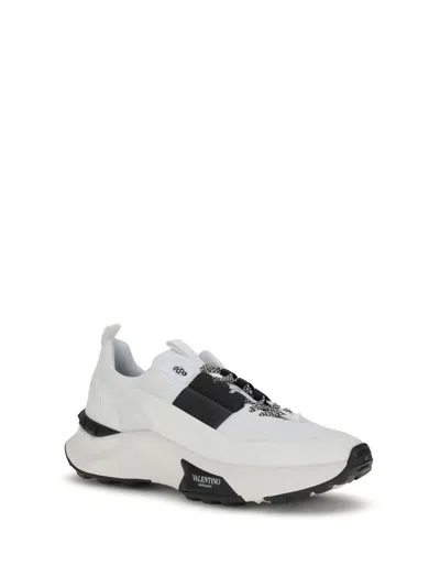 Valentino True Act Low Top Sneakers In White