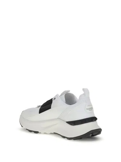 Valentino True Act Low Top Sneakers In White