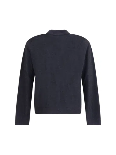 Our Legacy Men Alpaca Cardigan In Blue