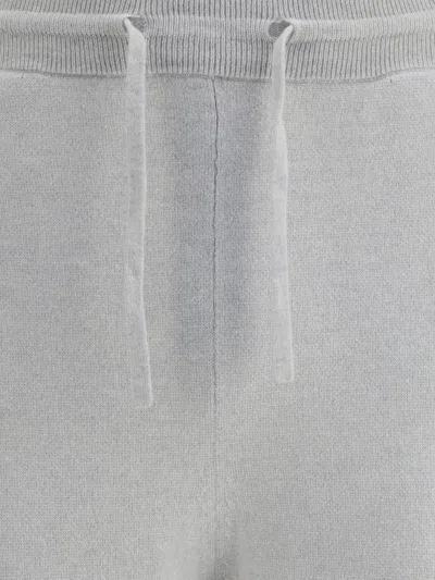 Kiton Cashmere Drawstring Track Pants In Gray