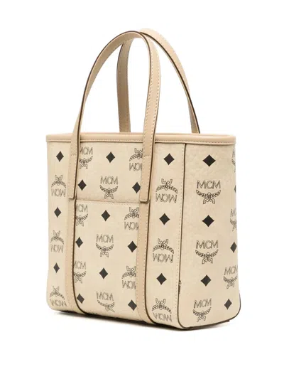 Mcm Mini Tony Printed Canvas Tote Bag In Multi
