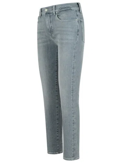 7 For All Mankind 'relaxed Skinny' Grey Cotton Jeans In Blue