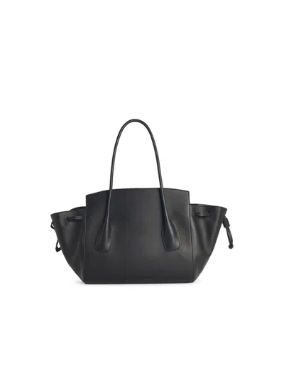 Jil Sander Black Voyage Small Handbag In Black