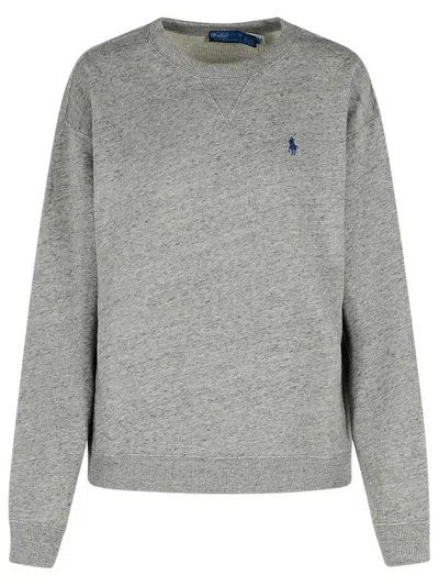 Polo Ralph Lauren Crew Neck Sweatshirt In Gray