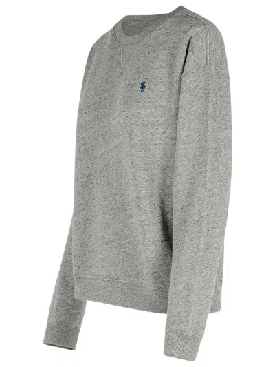Polo Ralph Lauren Crew Neck Sweatshirt In Gray