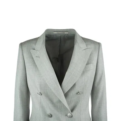 Tagliatore T-parigi Grey Virgin Wool Suit In Gray