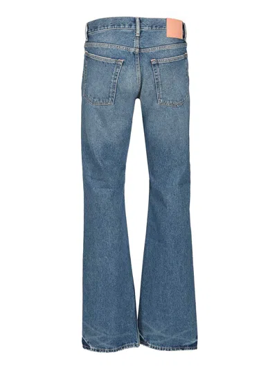 Acne Studios Distressed Straight-leg Jeans In Blue