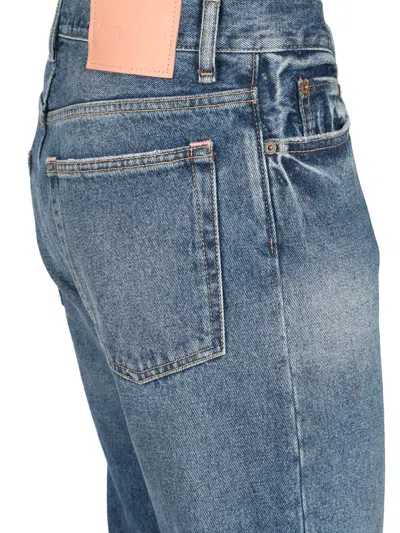 Acne Studios Distressed Straight-leg Jeans In Blue
