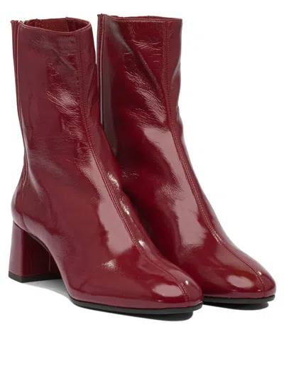 Aquazzura Glossy Finish Ankle Boots With Block Heel