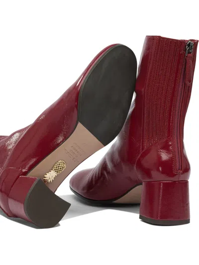 Aquazzura Glossy Finish Ankle Boots With Block Heel