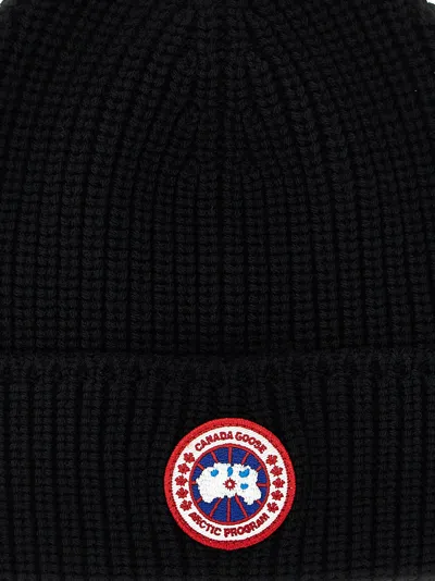 Canada Goose Women Logo Rib Toque Hat