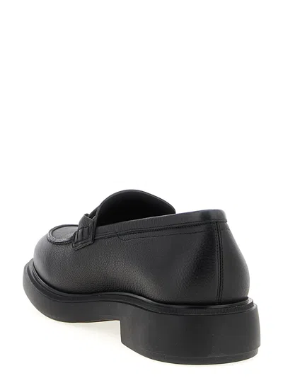 Ferragamo Mocasin With Black Gancini Decoration