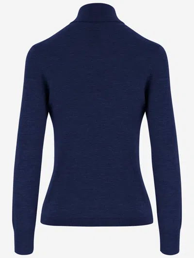 Allude Wool Sweater In Blue