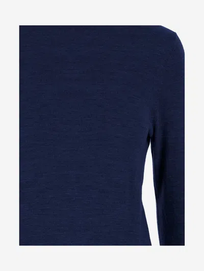 Allude Wool Sweater In Blue
