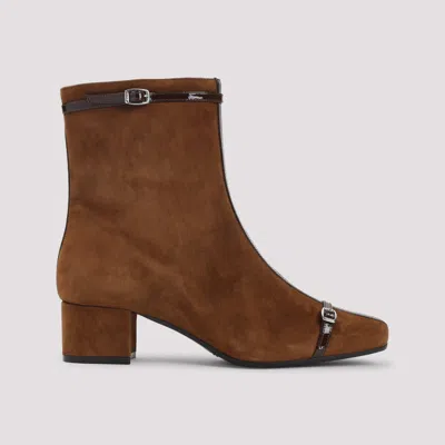 Carel Suede Leather Start Boots In Brown