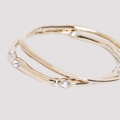 Dries Van Noten Crystal-embellished Irregular Bracelet In Gold