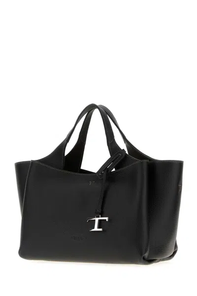 Tod's Leather Mini Handbag In Black