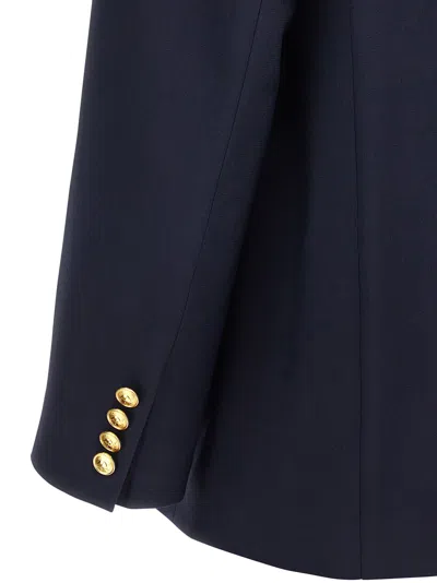 Polo Ralph Lauren Double-breasted Notched Blazer In Blue