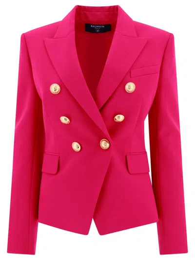 Balmain Wool Double-breasted Blazer