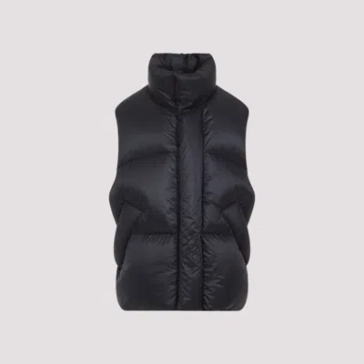 Mordecai Contemporary Black Puffer Waistcoat In Black