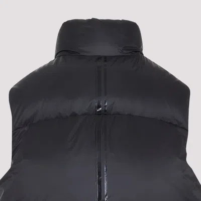Mordecai Contemporary Black Puffer Waistcoat In Black