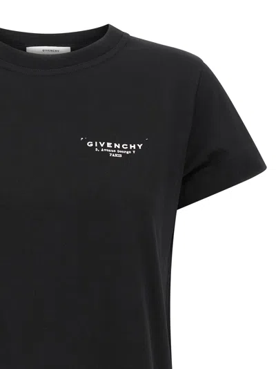 Givenchy Black Cotton Jersey Crewneck T-shirt In Black